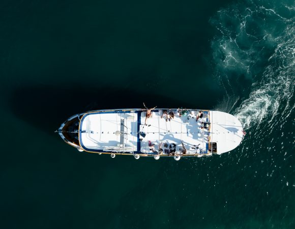 Aerial view of a Kornati bay